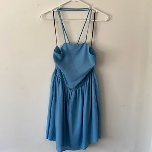 🌻Sky blue strait dress. Size Large